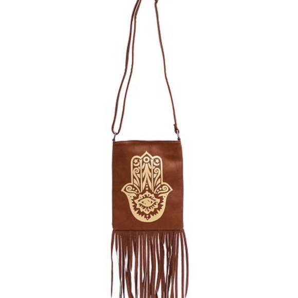 zulily Handbags - Zulily d'Orcia Whiskey Hamsa Crossbody Bag